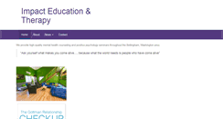 Desktop Screenshot of impacteducationtherapy.com