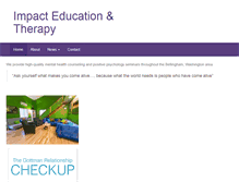 Tablet Screenshot of impacteducationtherapy.com